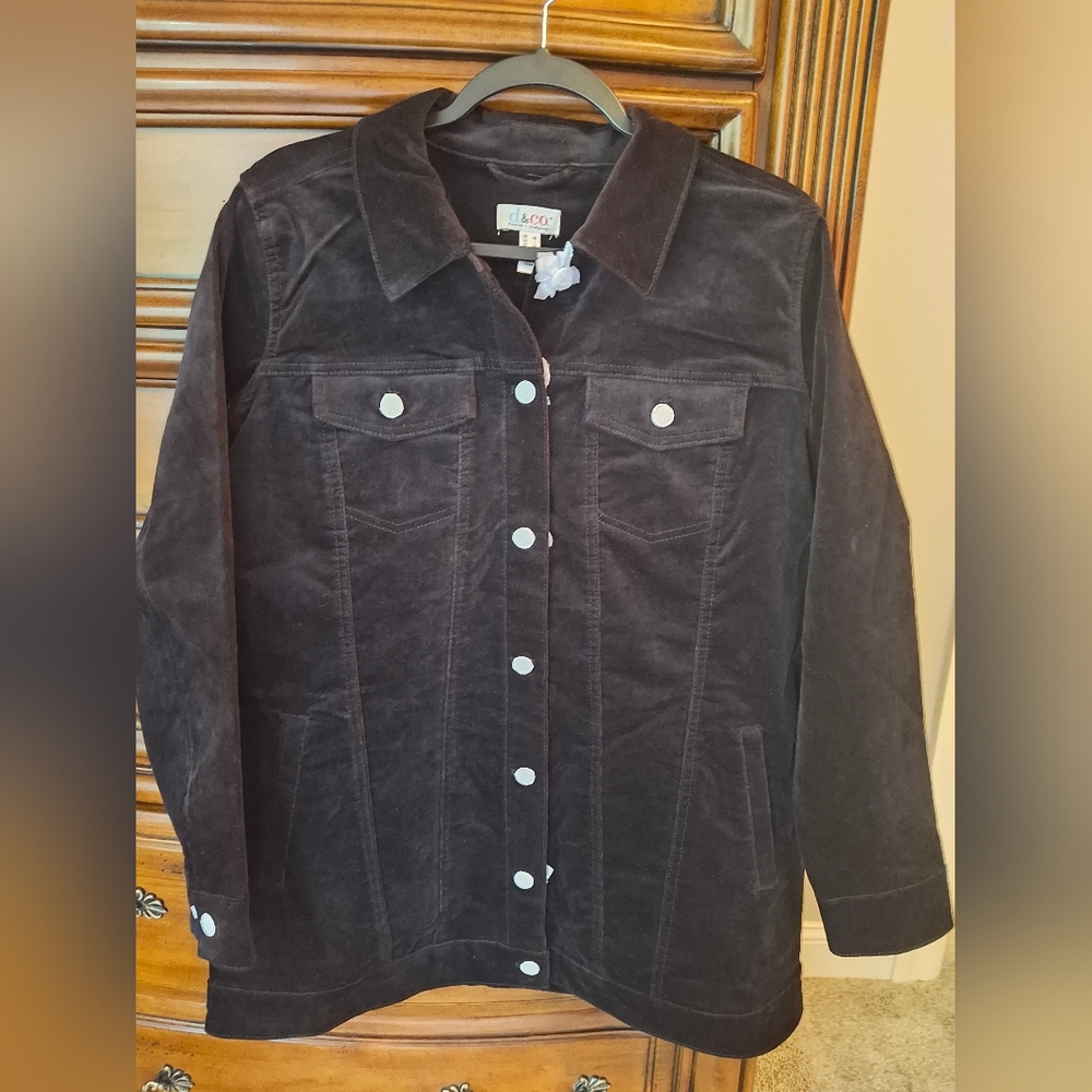 Denim&Co Black Jean Jacket